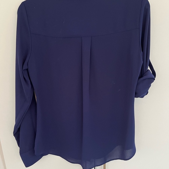 Express Deep Blue Portofino Shirt Button Down Shirt - Picture 5 of 5